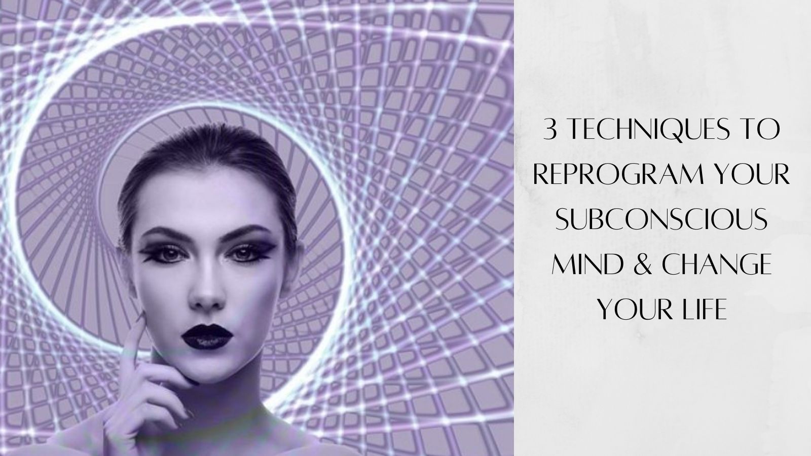 How To Reprogram Your Subconscious Mind - Woman In Purple Spiral