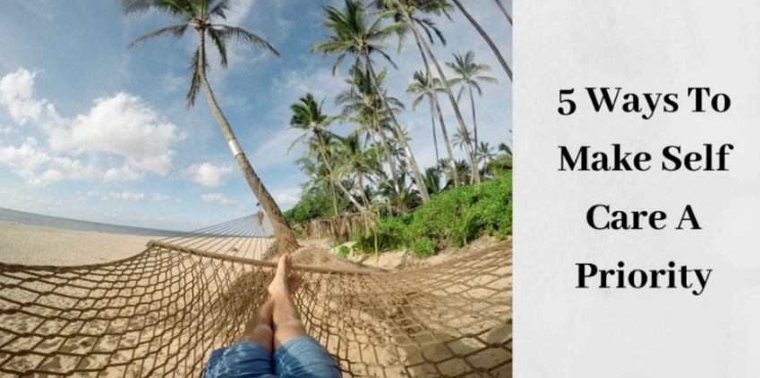 5 Ways to Make Self Care a Priority - Woman on Hammock