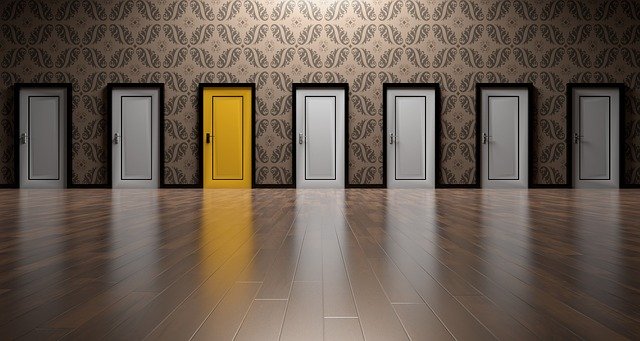 What Is Decision Fatigue - Row Of Doors With One Yellow